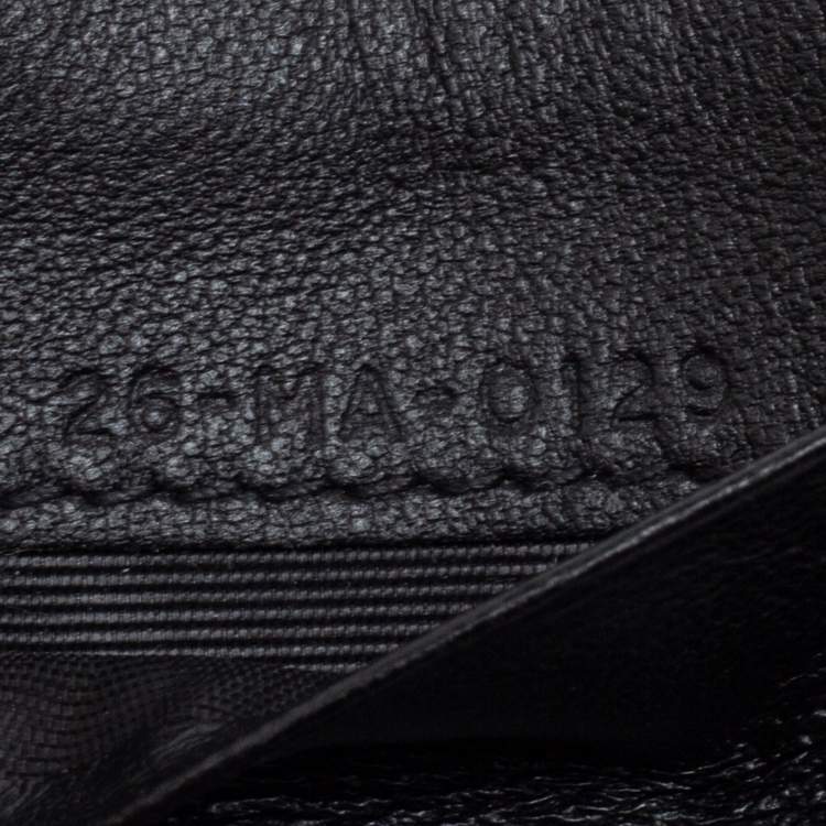 Pre Owned Dior Black Quilted Leather Zip Card Holder