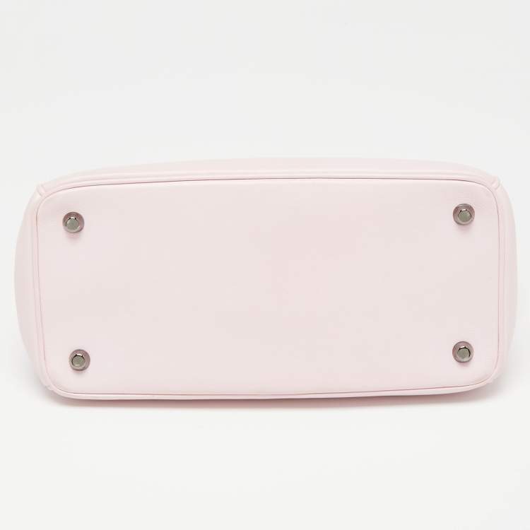 Pre Owned Dior Light Pink Leather Small Be Dior Flap Top Handle Bag