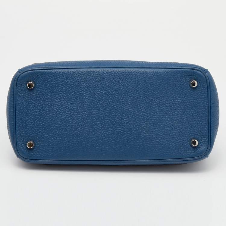 Pre Owned Dior Blue Leather Small Be Dior Flap Top Handle Bag