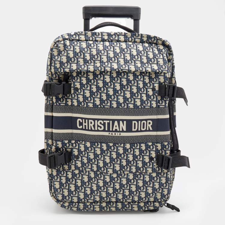 Shop Christian Dior DIOR OBLIQUE Unisex Collaboration Luggage