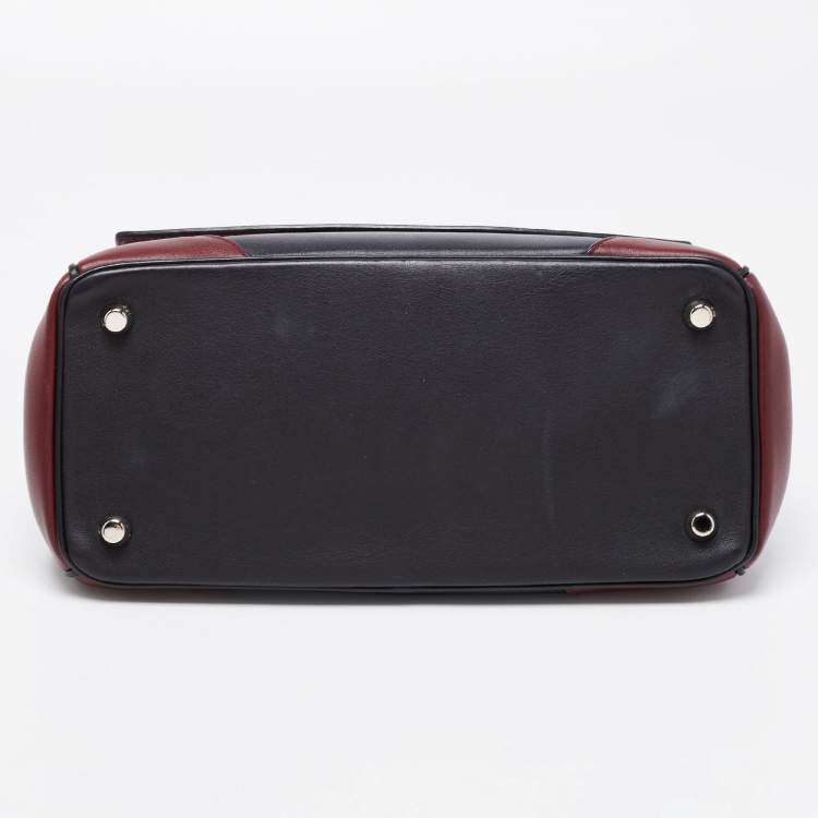 Pre Owned Dior Tri Color Patent and Leather Small Be Dior Flap Top Handle Bag
