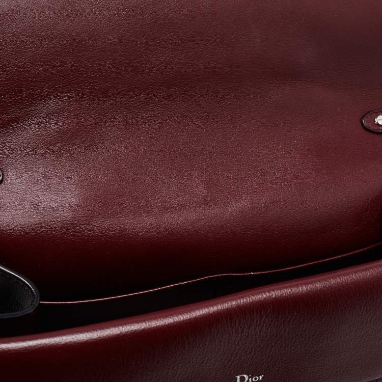 Pre Owned Dior Tri Color Patent and Leather Small Be Dior Flap Top Handle Bag
