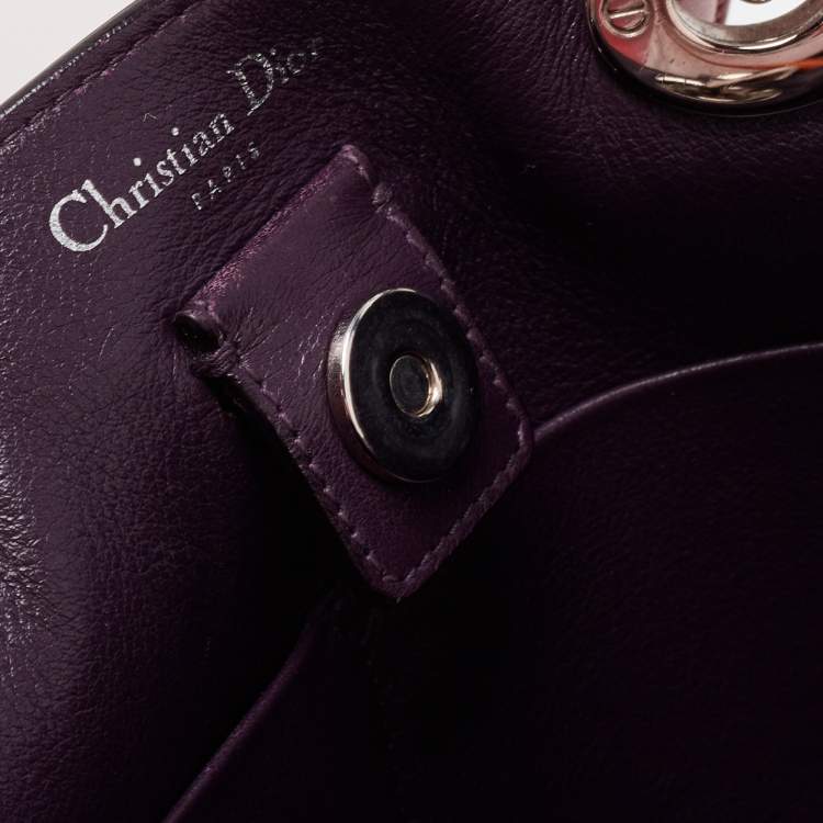 Pre Owned Dior Old Rose Leather Medium Diorissimo Shopper Tote