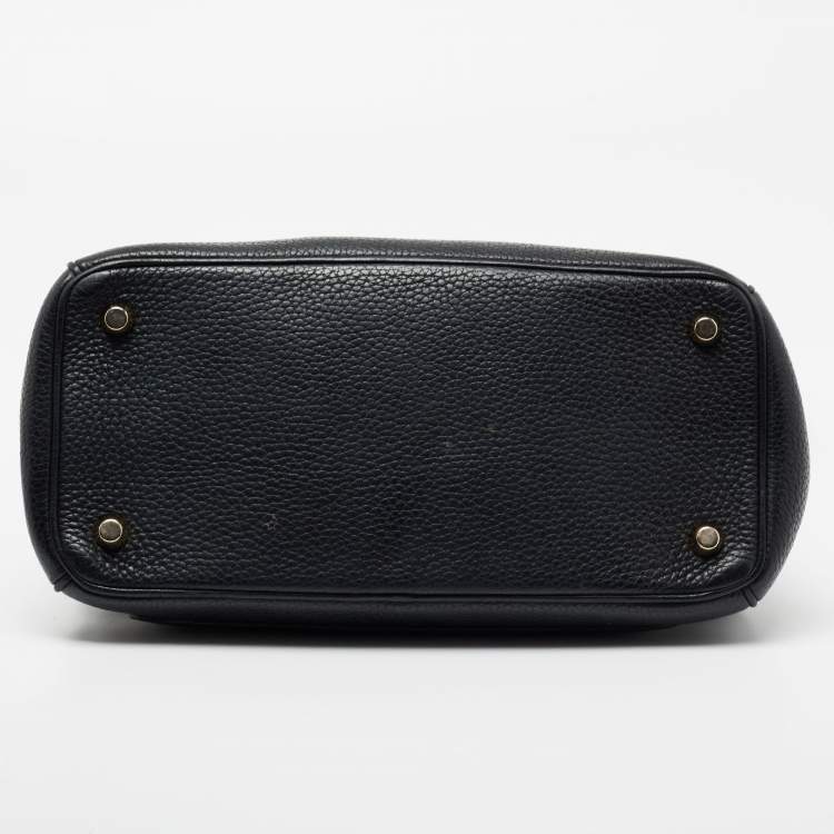Pre Owned Dior Black Leather Small Be Dior Flap Top Handle Bag