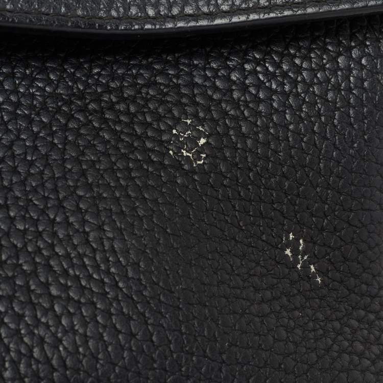 Pre Owned Dior Black Leather Small Be Dior Flap Top Handle Bag