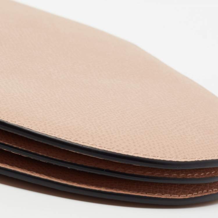 Pre Owned Dior Beige Leather Saddle Triple Zip Crossbody Bag