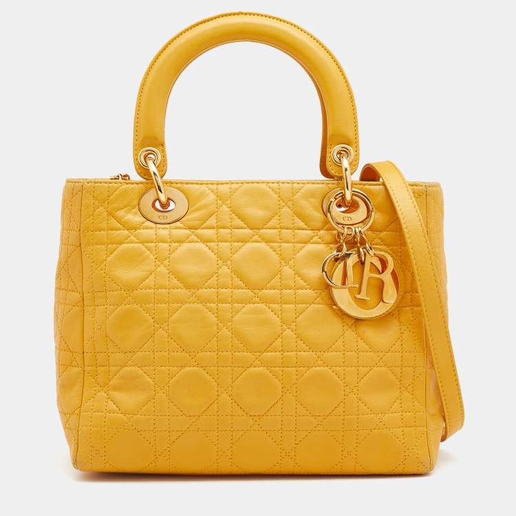 Dior 2025 bag yellow