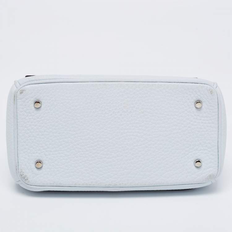 Pre Owned Dior Blue Leather Mini Be Dior Flap Bag