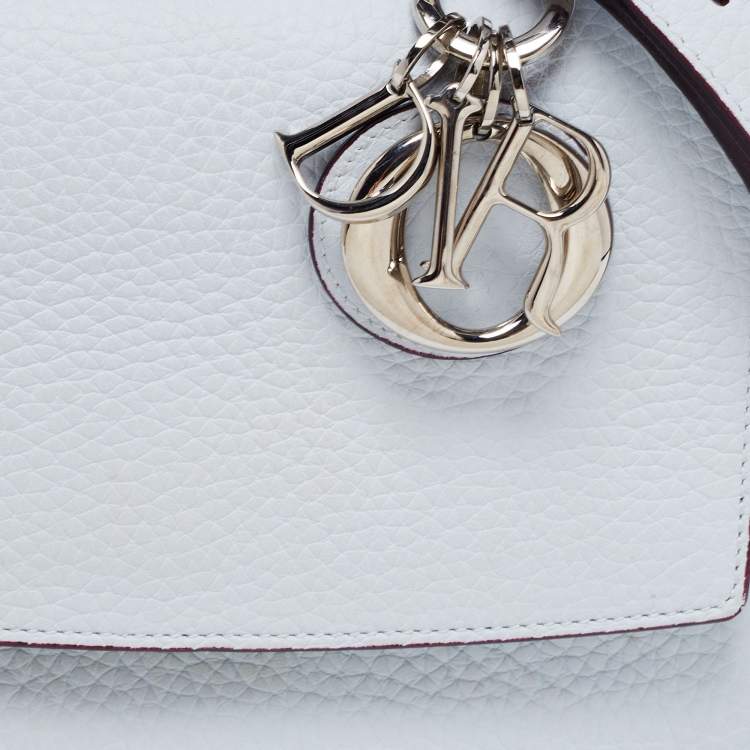Pre Owned Dior Blue Leather Mini Be Dior Flap Bag