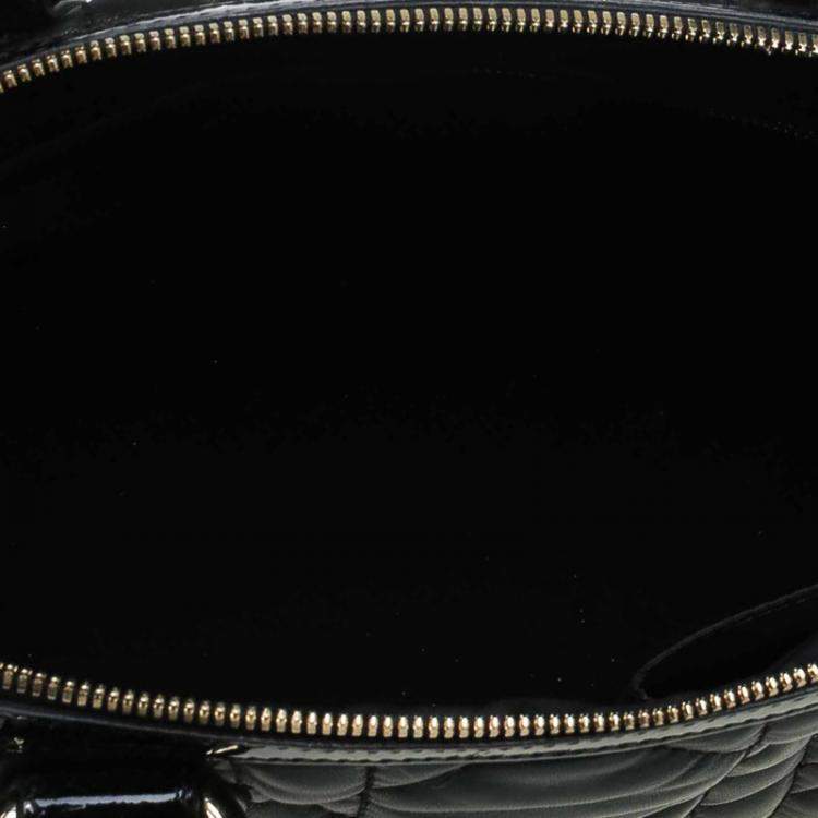 Pre Owned Dior Black Cannage Quilted Leather Satchel