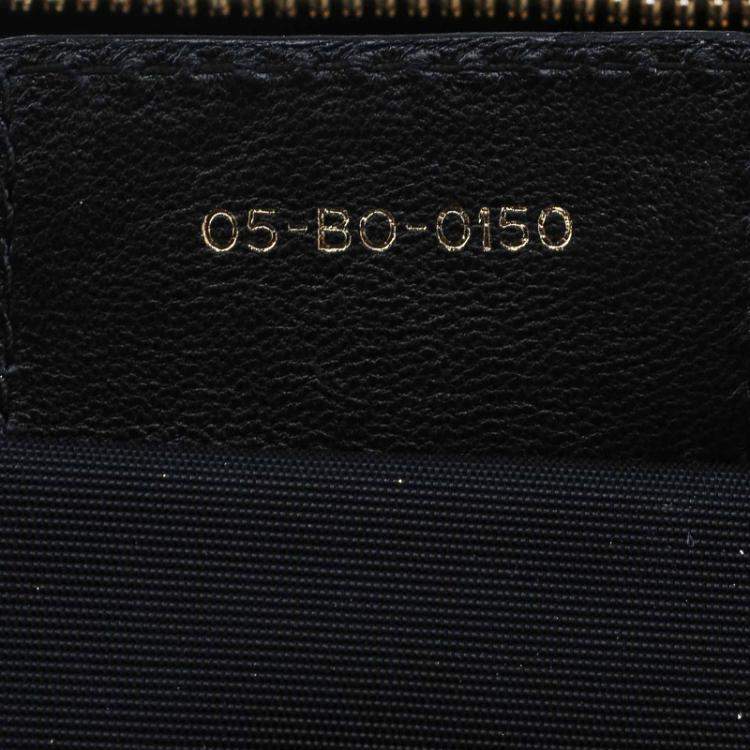 Pre Owned Dior Black Cannage Quilted Leather Satchel