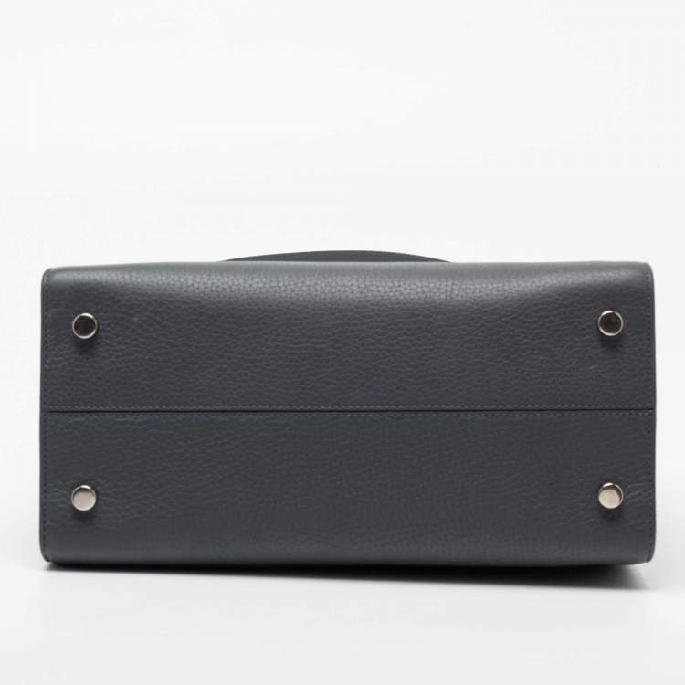 Pre Owned Dior Grey Leather Medium Diorever Top Handle Bag