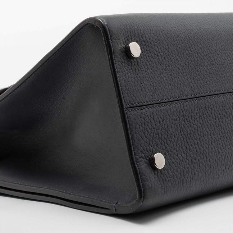 Pre Owned Dior Grey Leather Medium Diorever Top Handle Bag