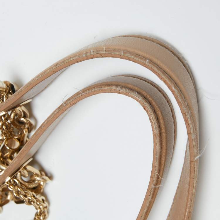 Pre Owned Dior Beige Cannage Leather Le Trente Hobo