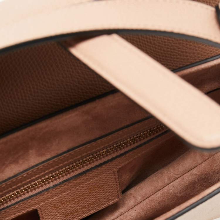 Pre Owned Dior Pink Leather Saddle Shoulder Bag