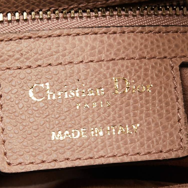 Pre Owned Dior Pink Leather Saddle Shoulder Bag