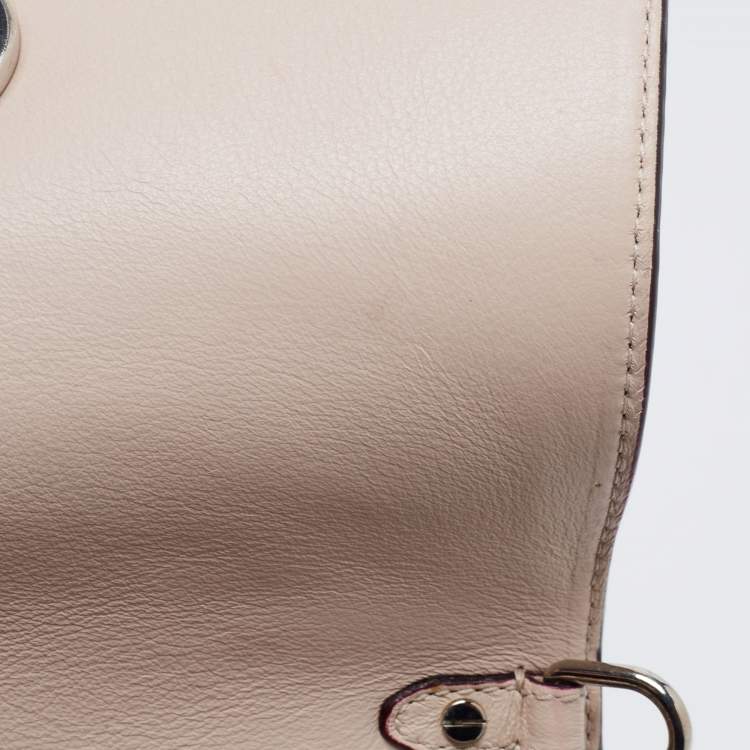 Pre Owned Dior Blue Leather Mini Be Dior Top Handle Bag