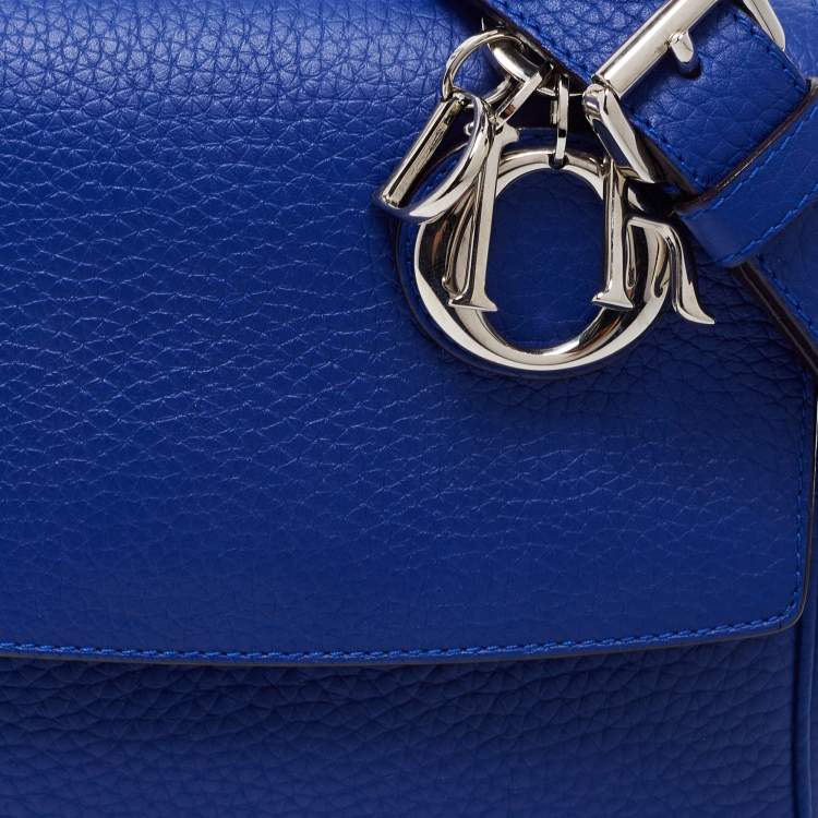 Pre Owned Dior Blue Leather Mini Be Dior Top Handle Bag