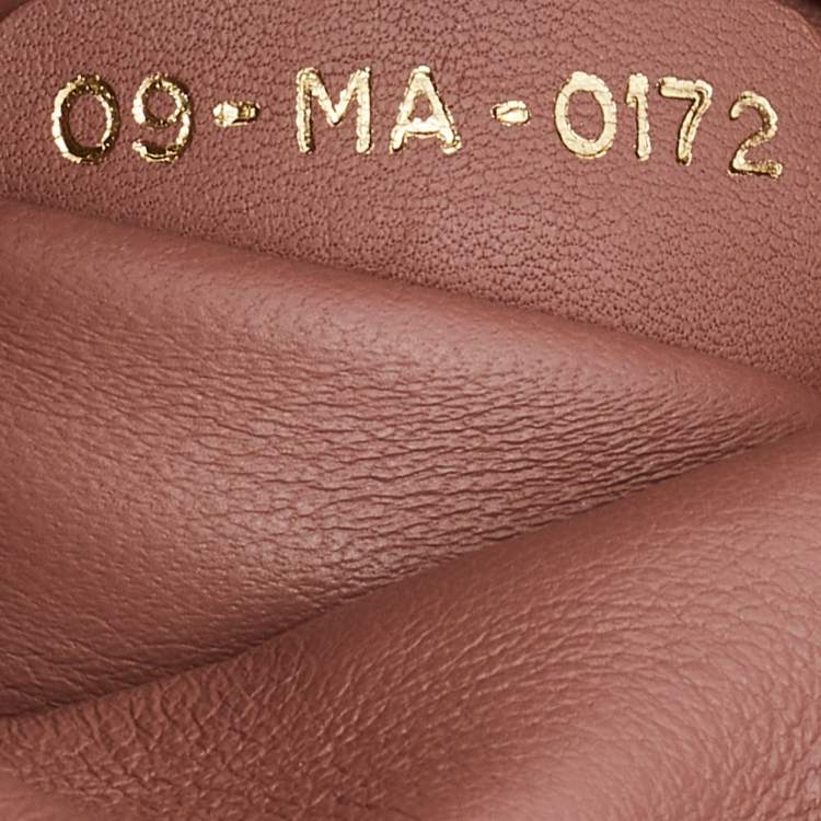 Pre Owned Dior Orange Leather Large Diorissimo Shopper Tote