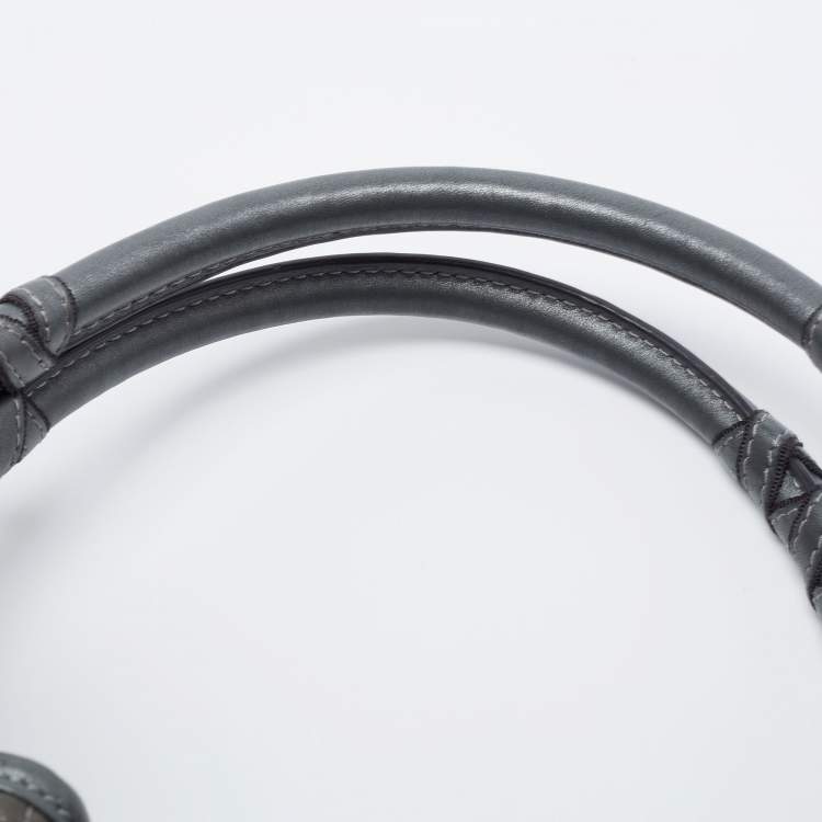 Pre Owned Dior Green Cannage Quilted Satin and Leather Charming Hobo