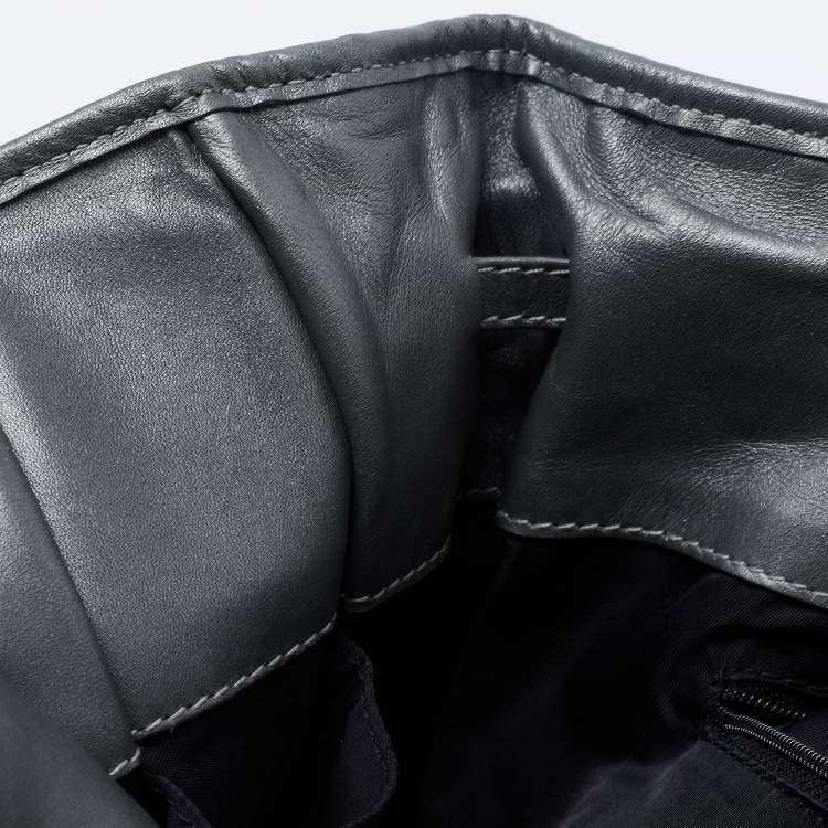 Pre Owned Dior Green Cannage Quilted Satin and Leather Charming Hobo