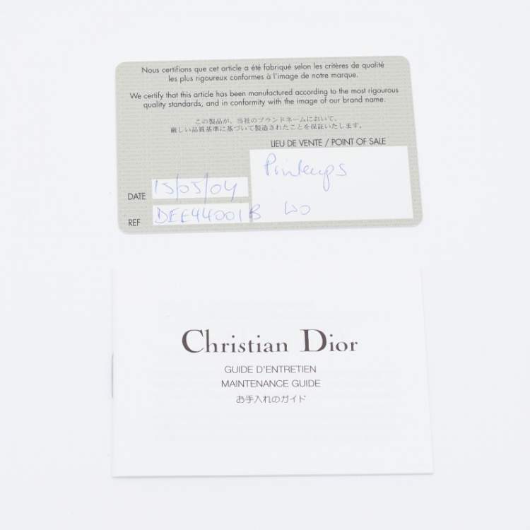 Pre Owned Dior White Leather Saddle Bag