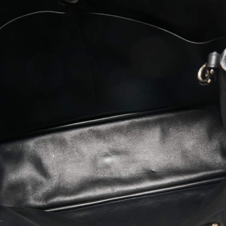 Pre Owned Dior Teal Green Floral Printed Leather Large Diorissimo Shopper Tote