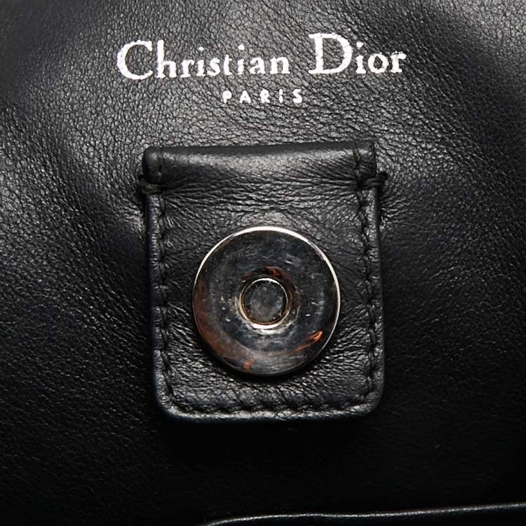 Pre Owned Dior Teal Green Floral Printed Leather Large Diorissimo Shopper Tote