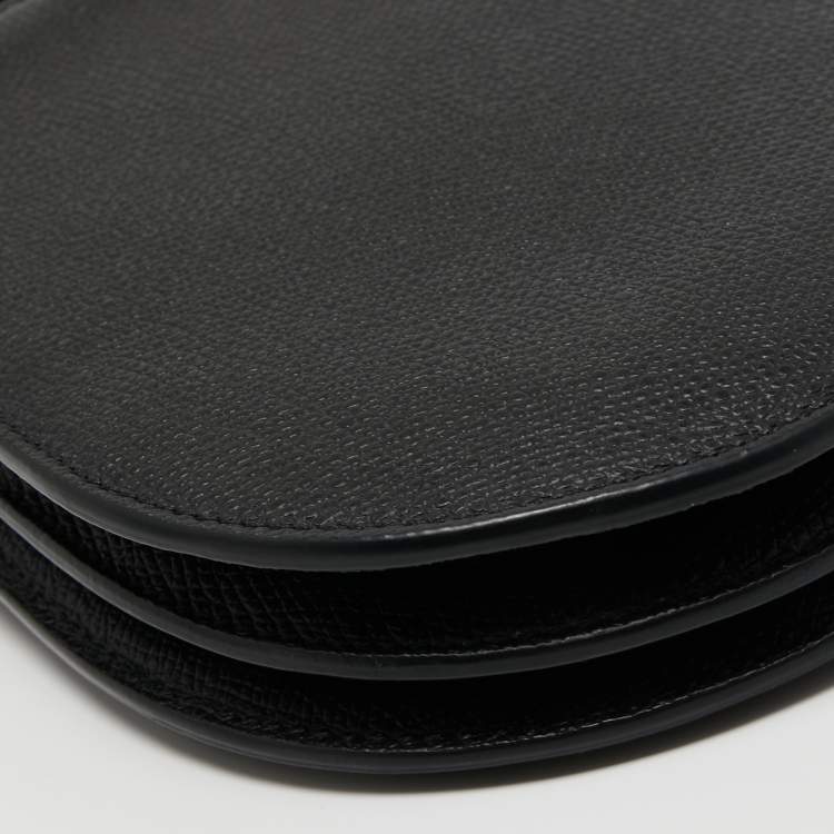 Pre Owned Dior Black Leather Saddle Triple Zip Crossbody Bag