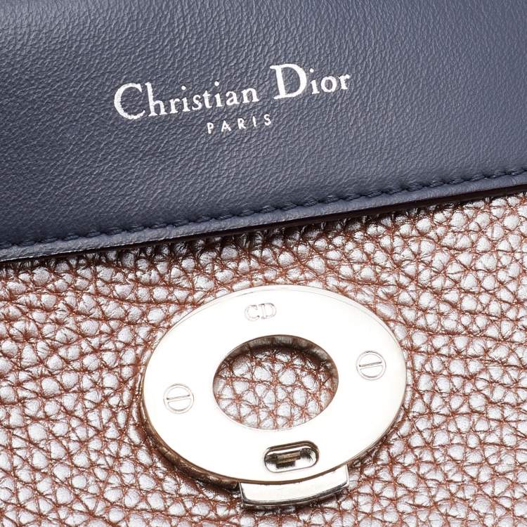 Pre Owned Dior Mocha Leather Mini Be Dior Flap Bag
