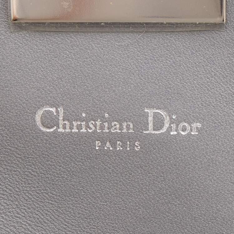 Pre Owned Dior Multicolor Cannage Quilted Leather Miss Dior Promenade Wallet On Chain