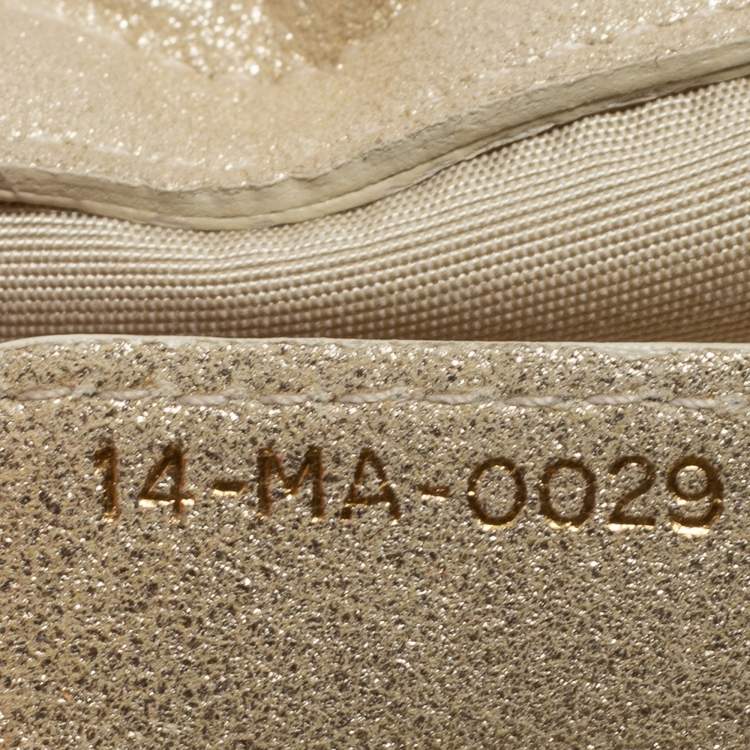 Pre Owned Dior Metallic Gold Leather Le Trente Hobo