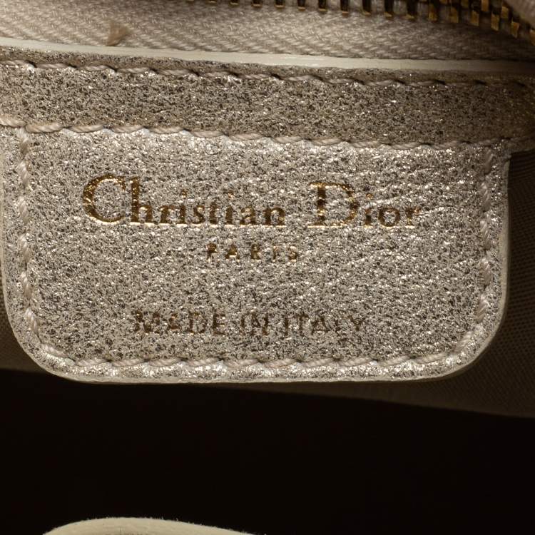 Pre Owned Dior Metallic Gold Leather Le Trente Hobo