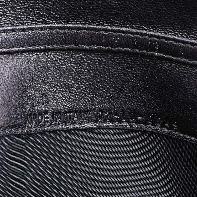 Pre Owned Dior Black Cannage Patent Leather Lady Dior Wallet 