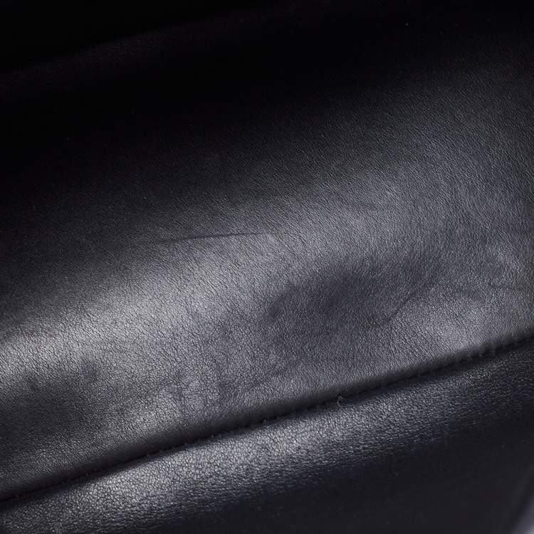 Pre Owned Dior Black Leather Be Dior Shoulder Bag