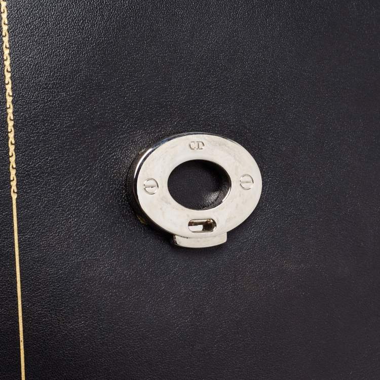 Pre Owned Dior Black Leather Be Dior Shoulder Bag