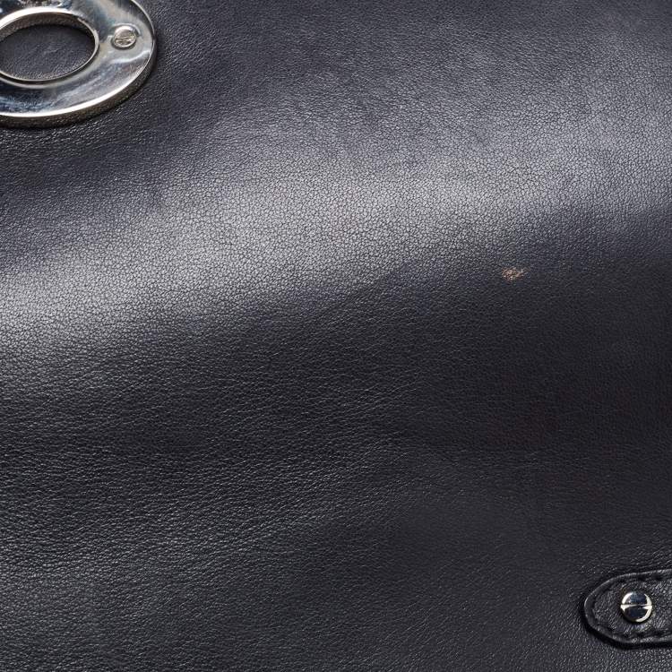 Pre Owned Dior Black Leather Be Dior Shoulder Bag