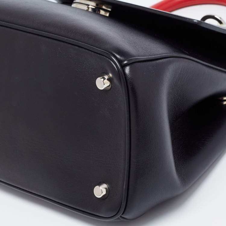 Pre Owned Dior Black Leather Be Dior Shoulder Bag