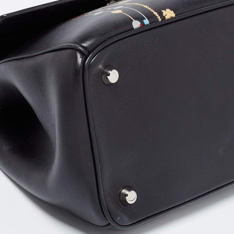 Pre Owned Dior Black Leather Be Dior Shoulder Bag