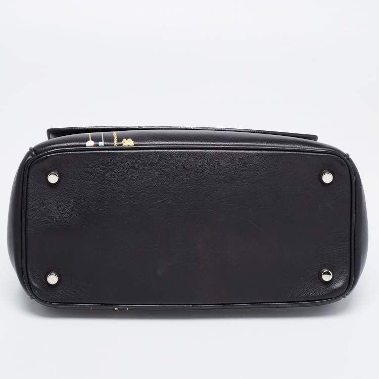 Pre Owned Dior Black Leather Be Dior Shoulder Bag