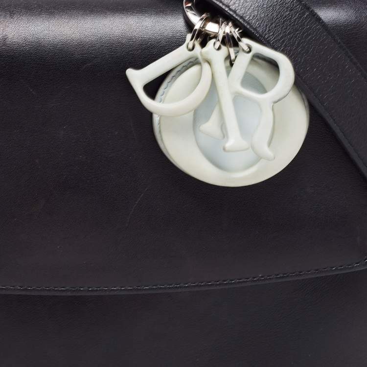 Pre Owned Dior Black Leather Be Dior Shoulder Bag