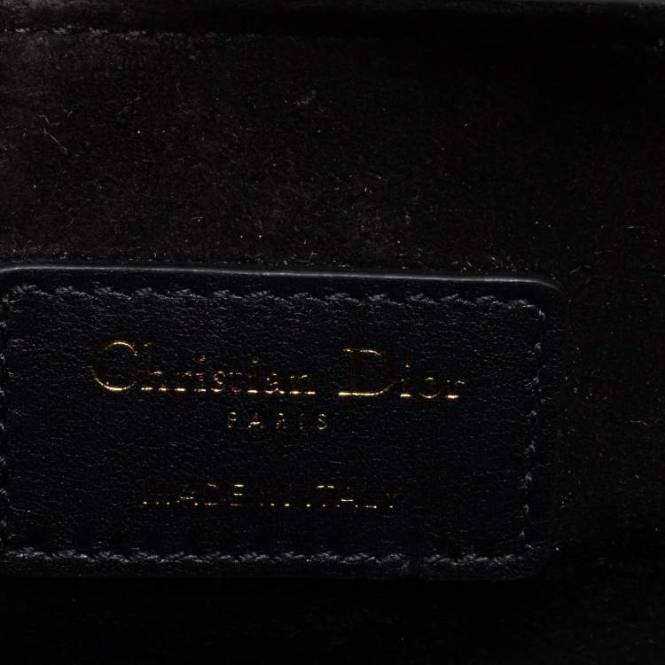 Pre Owned Dior Multicolor Leather and Beads Mini Saddle Bag