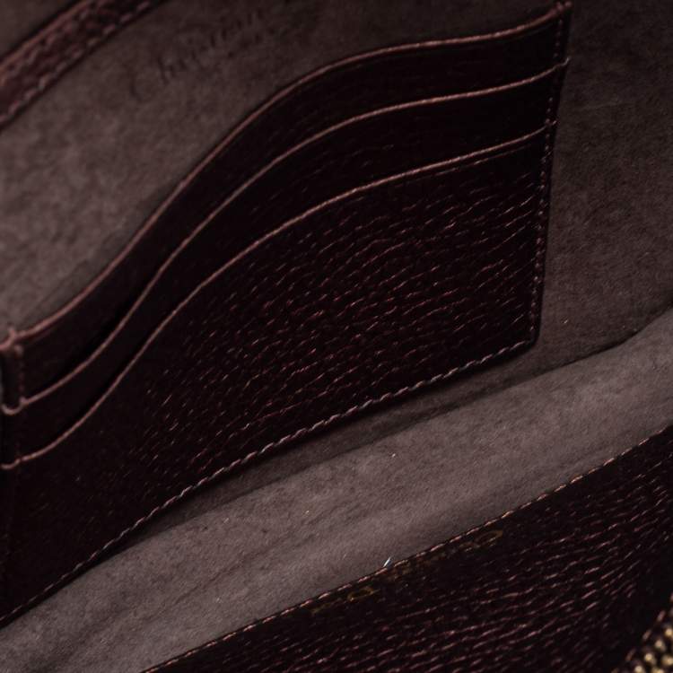 Pre Owned Dior Bronze Leather Diorama Top Handle Bag