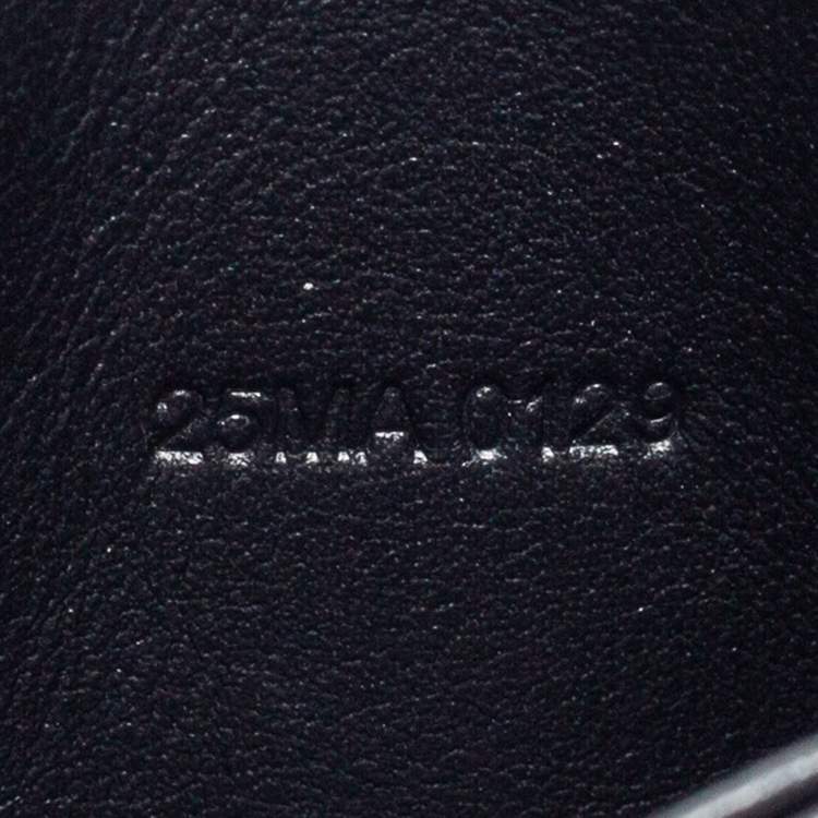 مملوكة مسبقًا Dior Black Cannage Patent Leather Lady Dior 5 Gusset Card Holder