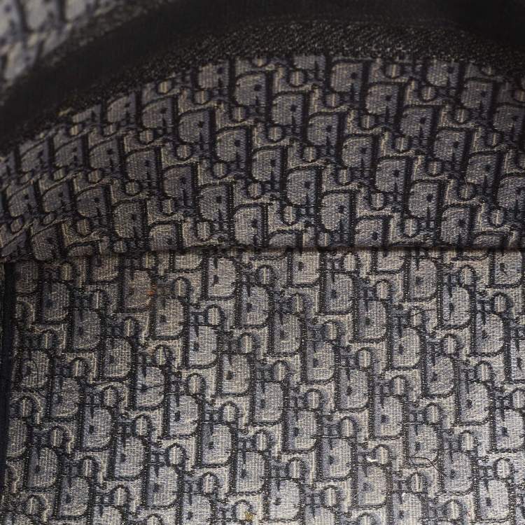 Pre Owned Dior Blue Oblique Canvas Large Book Tote