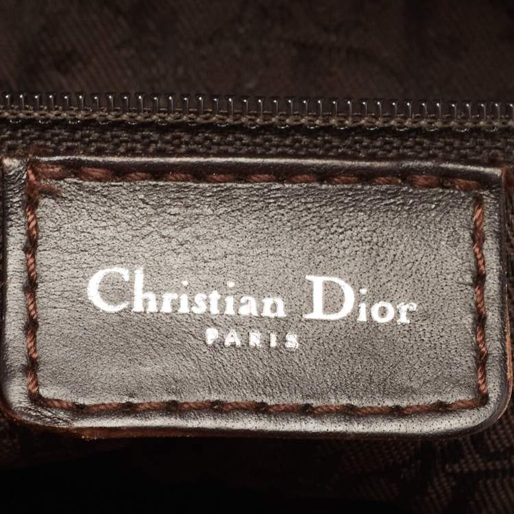Pre Owned Dior Multicolour Satin Paisley Saddle Bag 