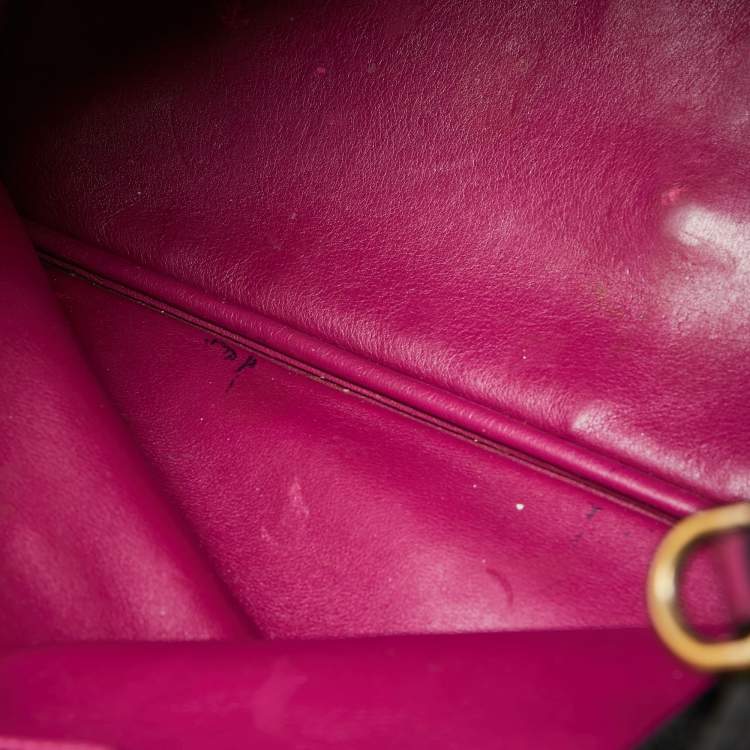 Pre Owned Dior Black Leather Large Diorissimo Shopper Tote