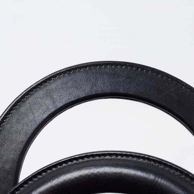 Pre Owned Dior Black Cannage Leather Medium Lady Dior Tote