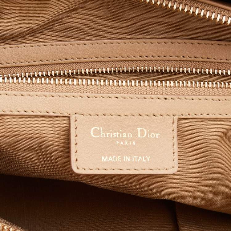 Pre Owned Dior Beige Cannage Leather Granville Tote