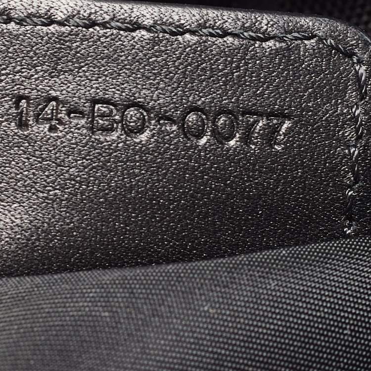 Pre Owned Dior Black Oblique Nylon and Leather Ethnic Hobo